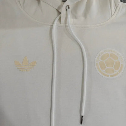 Colombia Nation 2024 100th Anniversary White Hoodie Jacket