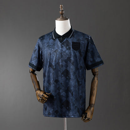 England 1990 Black Retro Jersey