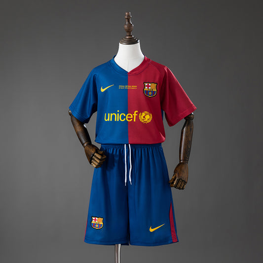 Barcelona 08-09 Home Retro Kids Kit