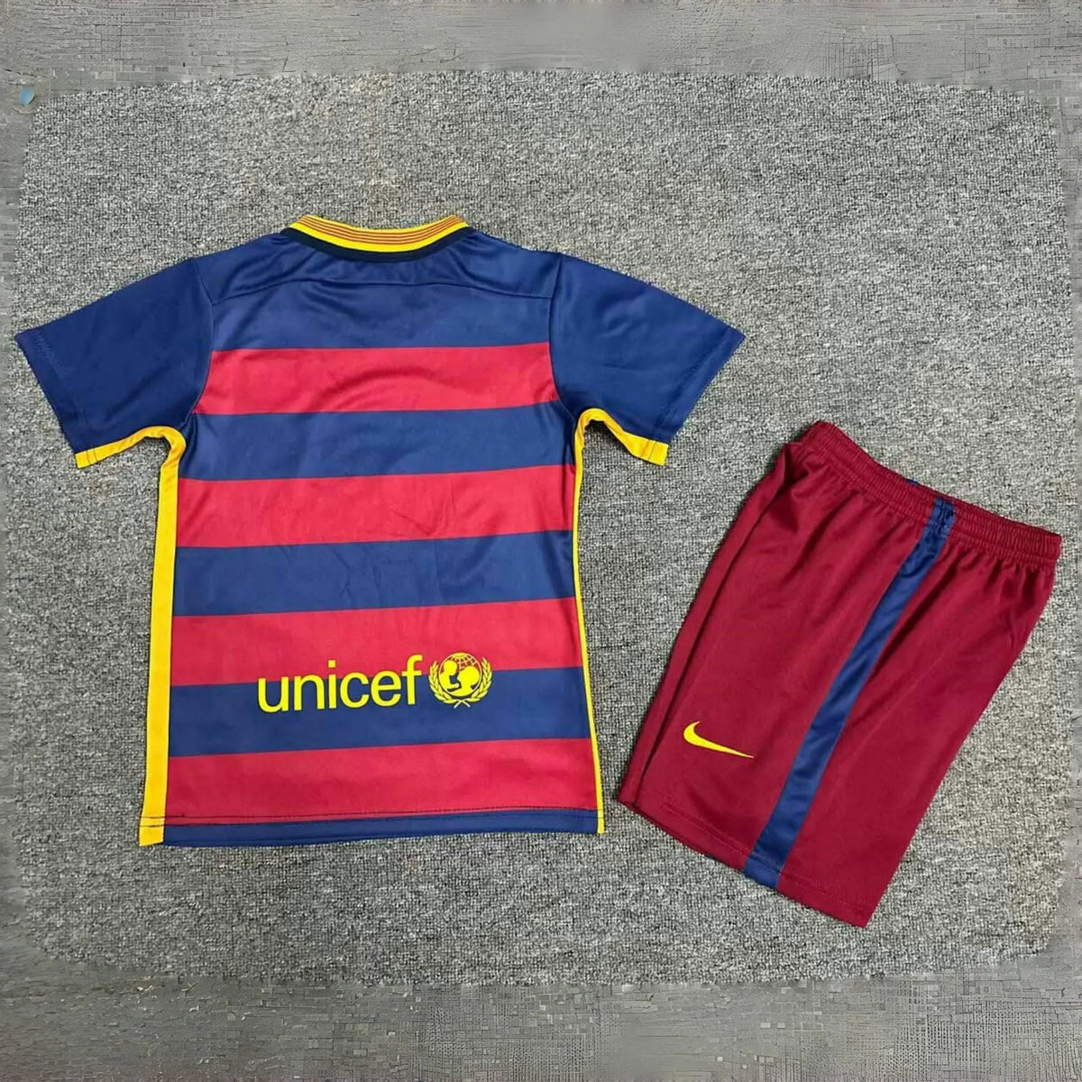 Barcelona 15-16 Home Retro Kid Kits Youth Apparels Sport Jersey