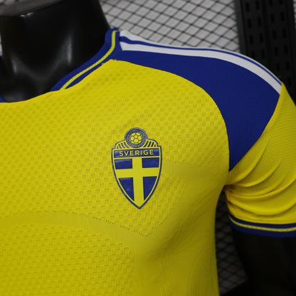 Sweden 2026 Home Player Version Jersey