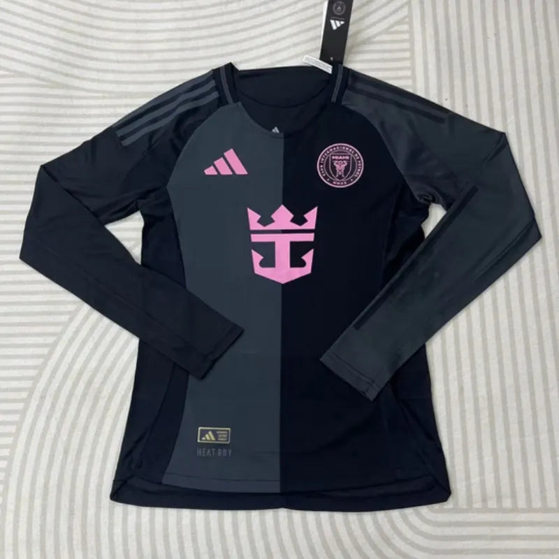 Inter Miami Away Long Sleeve Shirt Soccer Jersey Player Version 25-26