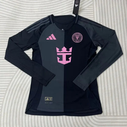 Inter Miami Away Long Sleeve Shirt Soccer Jersey Player Version 25-26