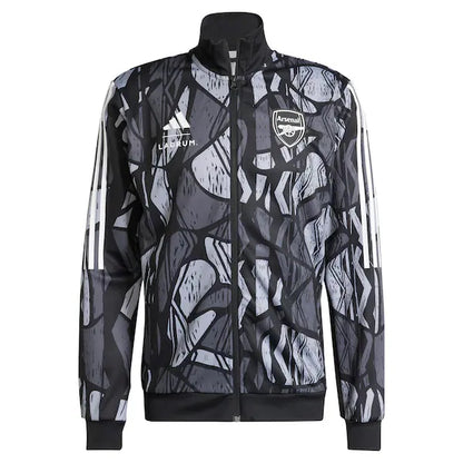 24-25 Arsenal Grey&amp;black Windbreaker Jacket Football