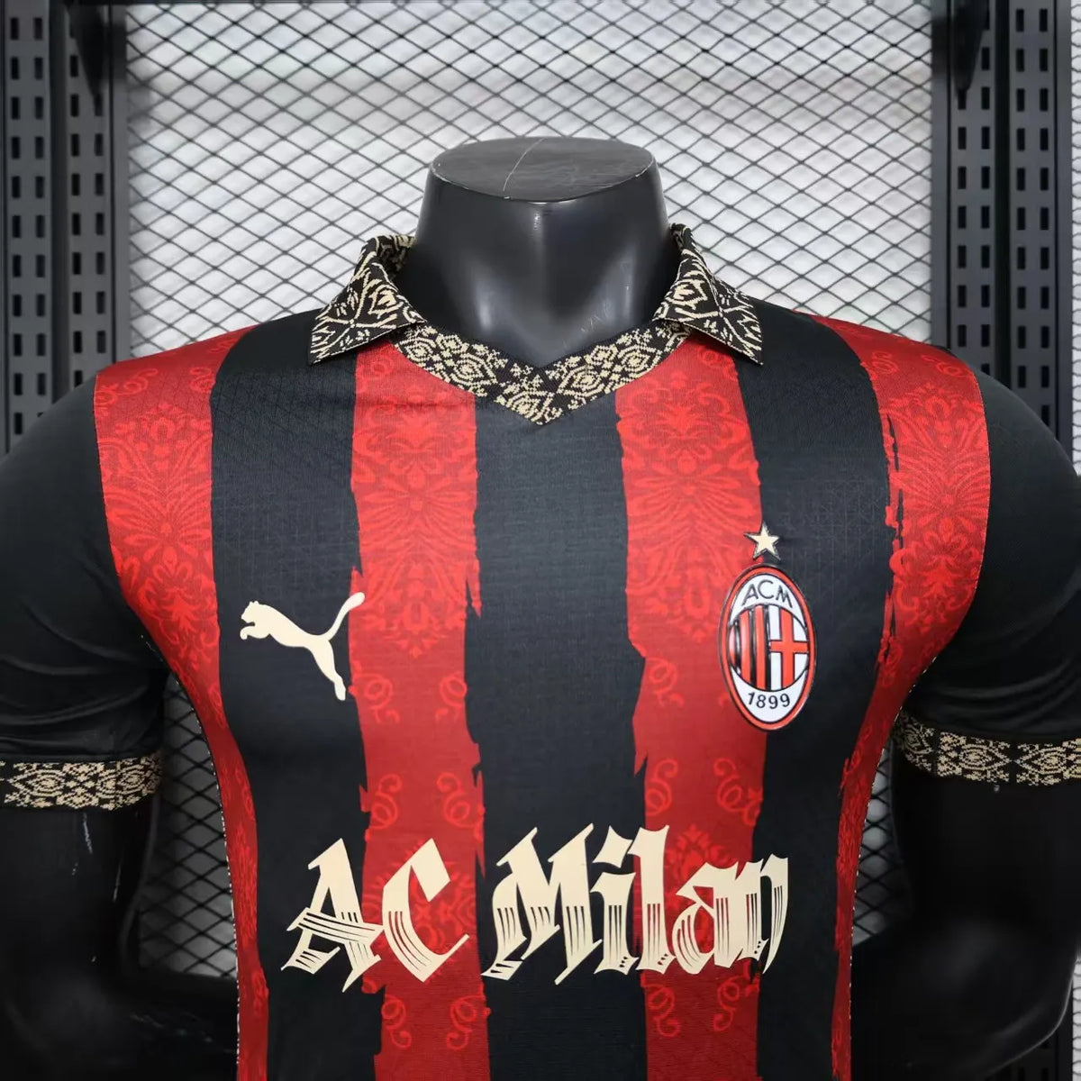 Player Version 25-26 AC Milan Redesigned Home Jersey