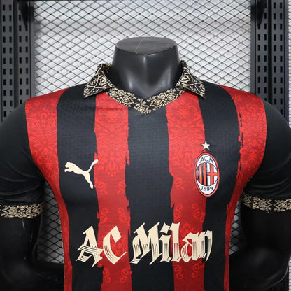 Player Version 25-26 AC Milan Redesigned Home Jersey
