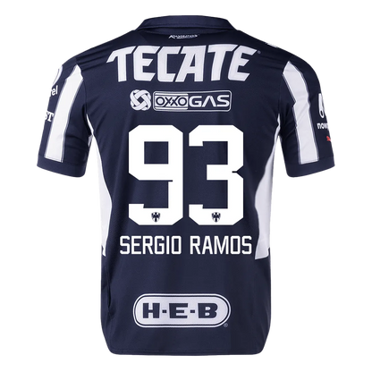 SERGIO RAMOS #93 Authentic Soccer Jersey Monterrey Home Shirt 2024-25