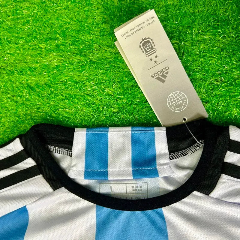 2022 Nation Argentina World Cup Champion Messi #10 First Anniversary Special Edition Soccer Jersey