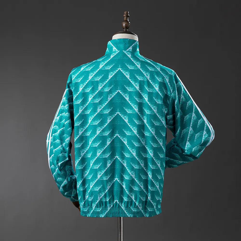 German Reversible Jacket Windbreaker - Green & Purple
