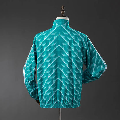 German Reversible Jacket Windbreaker - Green & Purple