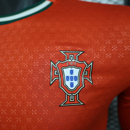 Authentic Puma Soccer Jersey Portugal Home Shirt Long Sleeve 2025