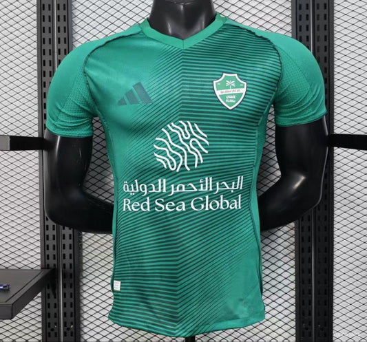 Player Version 25-26 Al-Ahli Away Green Jersey