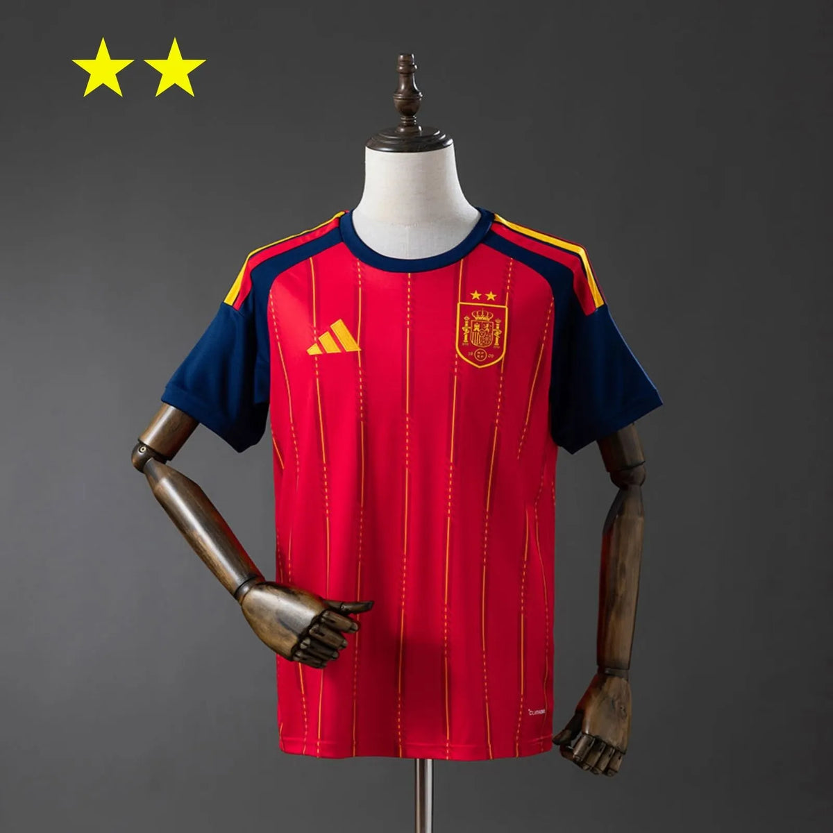 Mens Spain 2026 World Cup Home Jersey (Champion 2-Star Version)