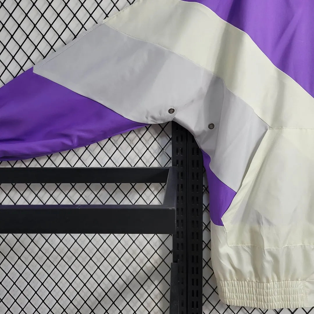 2023/2024 Juventus Windbreaker(White-Purple)Football Shirt