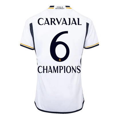 Authentic CHAMPIONS CARVAJAL #6 Soccer Jersey Real Madrid Home Shirt 2023-24