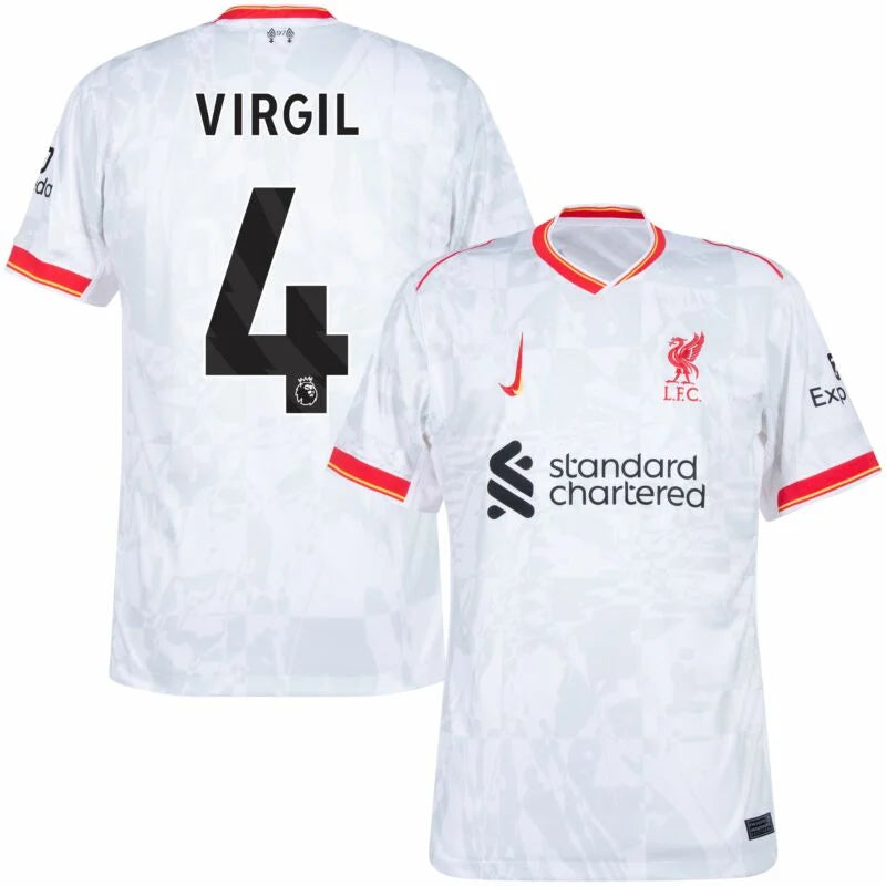 Liverpool Third Away Virgil 4 Shirt 2024-2025 (Premier League) Size：S-4XL