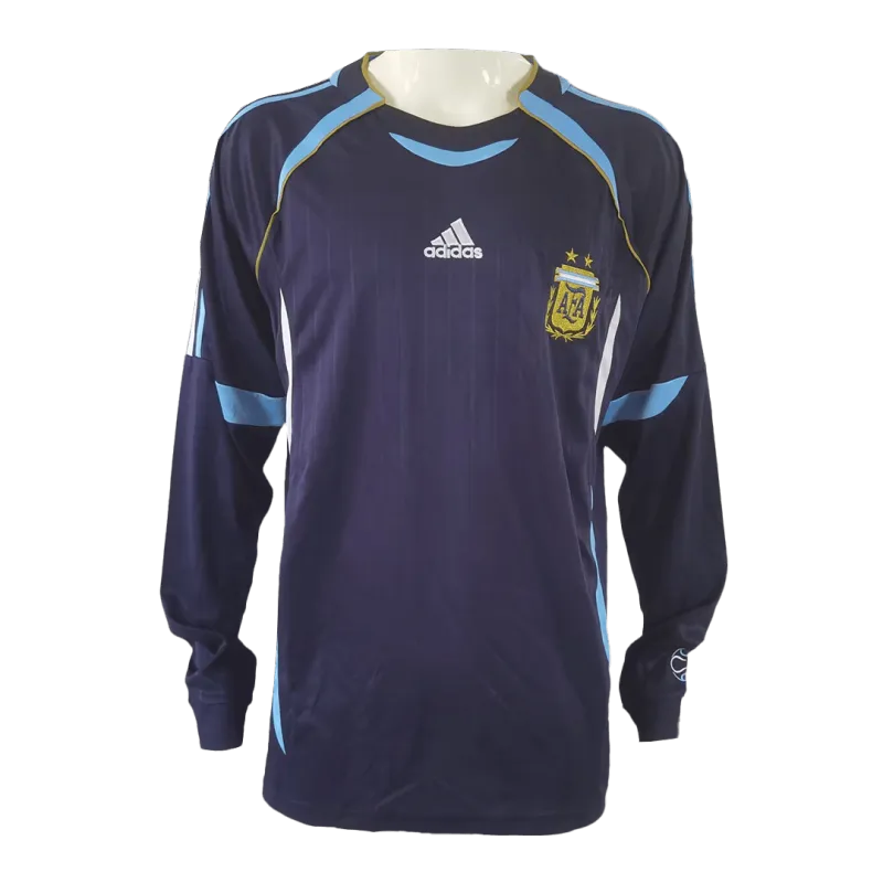 Retro Argentina 2006 Away Long Sleeve Jersey