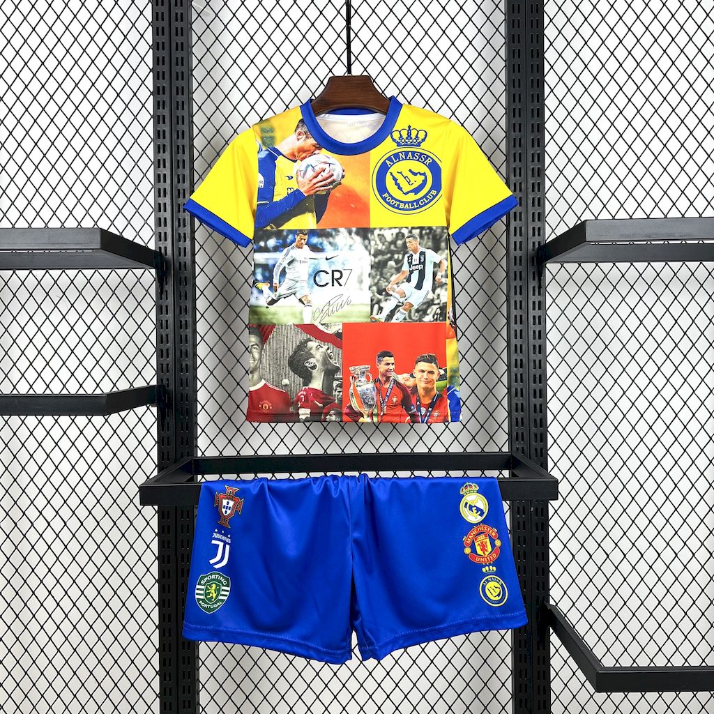 Cristiano Ronaldo 2025-26 all club mix Kids Kit
