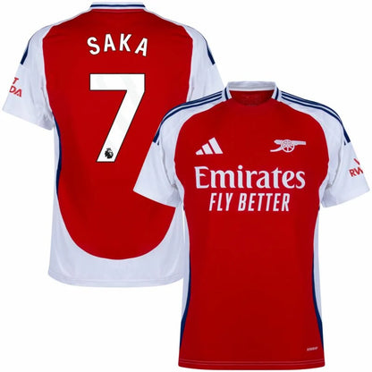 Arsenal Home Saka 7 Shirt 2024-2025 Size：S-4XL
