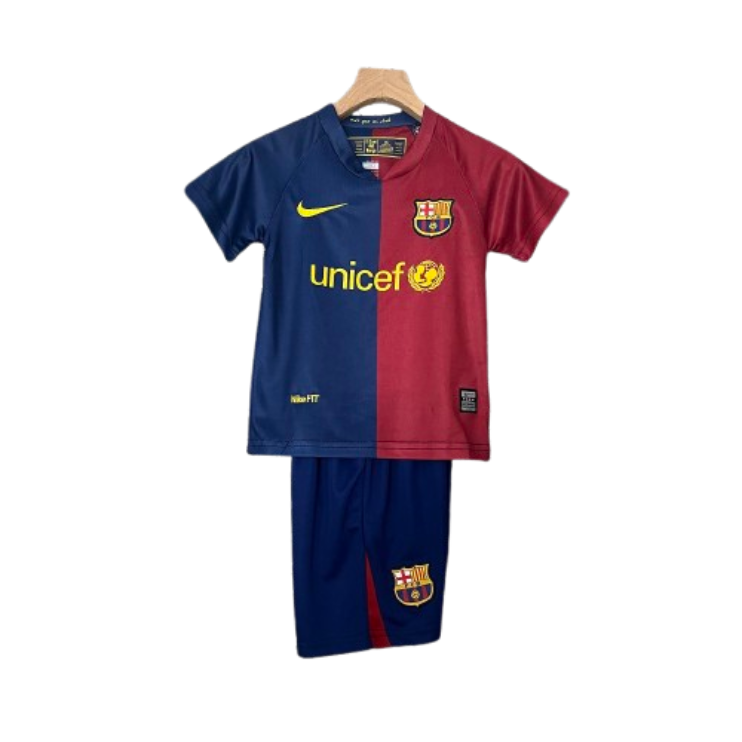 Barcelona 08-09 Home Retro Kids Kits Football Jersey