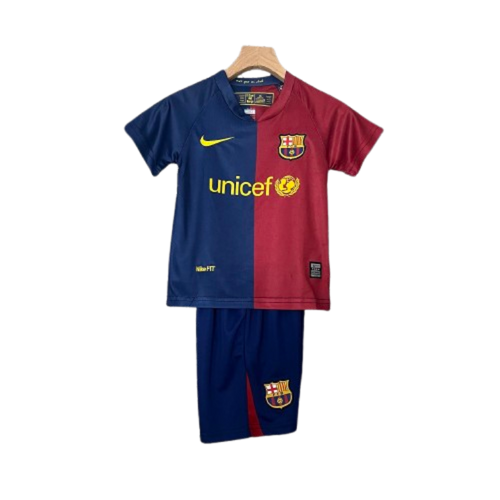 Barcelona 08-09 Home Retro Kids Kits Football Jersey