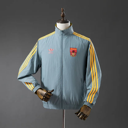 Arsenal Reversible Jacket Windbreaker - Yellow & Grey