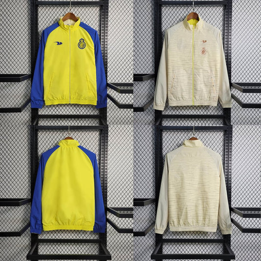 2022/2023 Al-Nassr Reversible Windbreaker (Yellow-Beige) Football Shirt