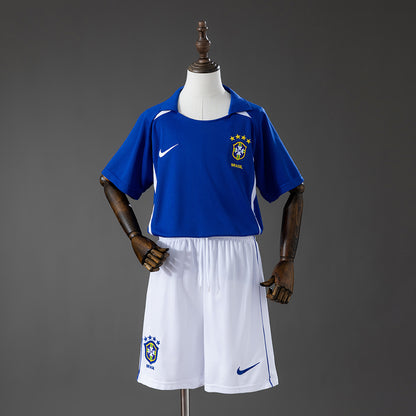 Brazil 2002 Away Retro Kids Kit