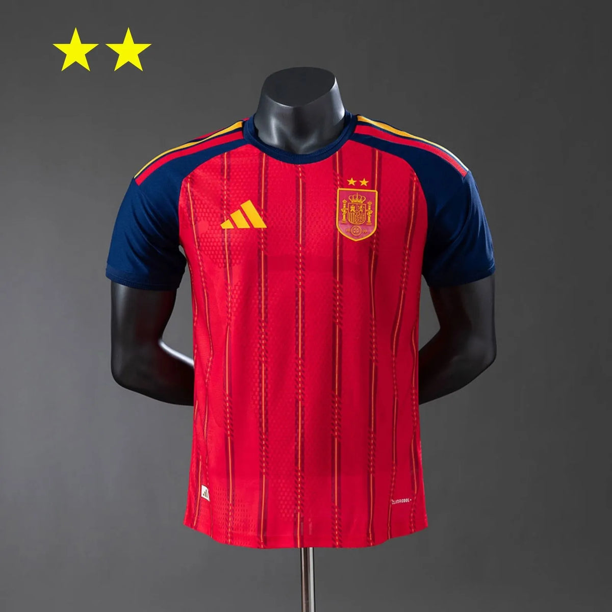 Mens Spain 2026 World Cup Home Jersey Player Version (Champion 2-Star Version)