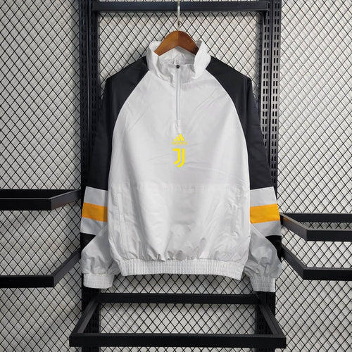 2023/2024 Juventus Windbreaker White Football Shirt