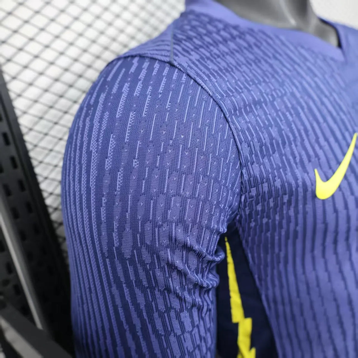 Player Version 25-26 Atletico Madrid Away Blue Long Sleeve Jersey