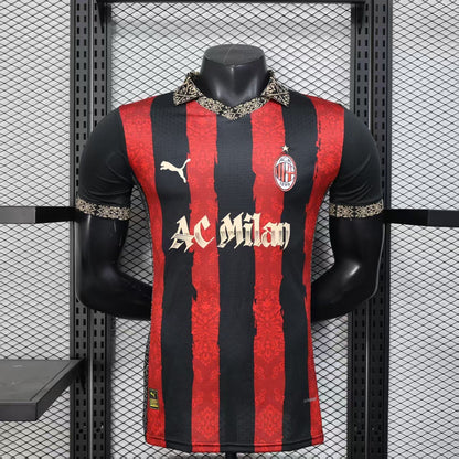 Player Version 25-26 AC Milan Redesigned Home Jersey
