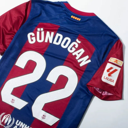 Barcelona Home Gündoğan 22 Shirt 2023-2024 (La Liga) Size S-XXL