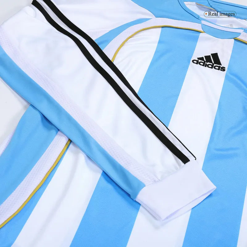 Retro Argentina World Cup 2006 Home Long Sleeve Jersey