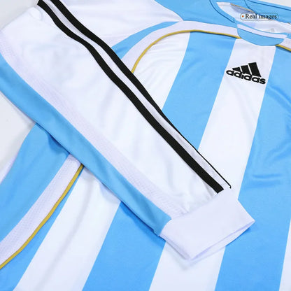 Retro Argentina World Cup 2006 Home Long Sleeve Jersey