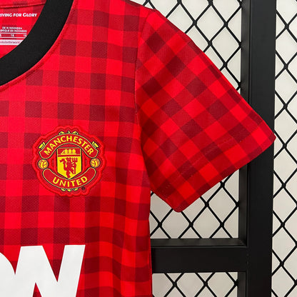 Manchester United 12-13 Home Retro Kid Kits Youth Apparels Jersey