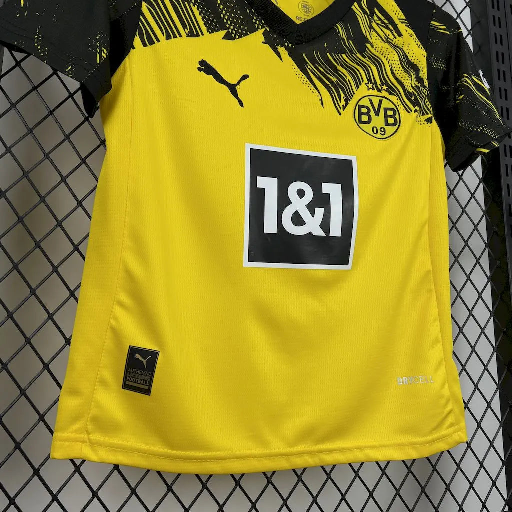Borussia Dortmund 2025-26 Home Kids Kit