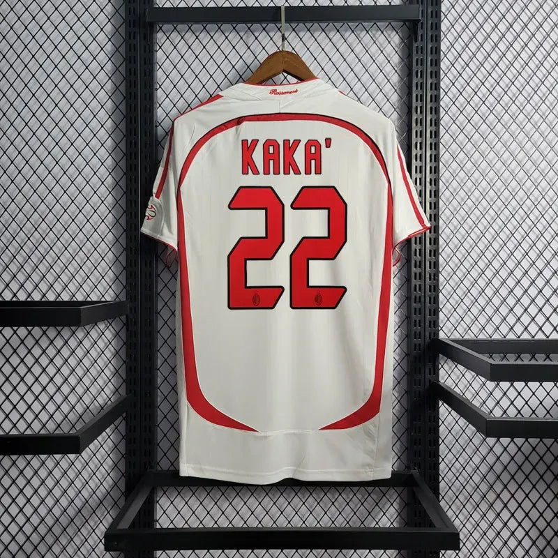2006-07 AC Milan Ronaldo #99 Kakà #22 Maldini #3 Pirlo #21 UCL Final Retro Jersey Away Replica