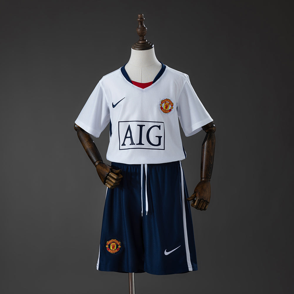 Manchester United 08-09 Away (League Edition) Retro Kids Kit