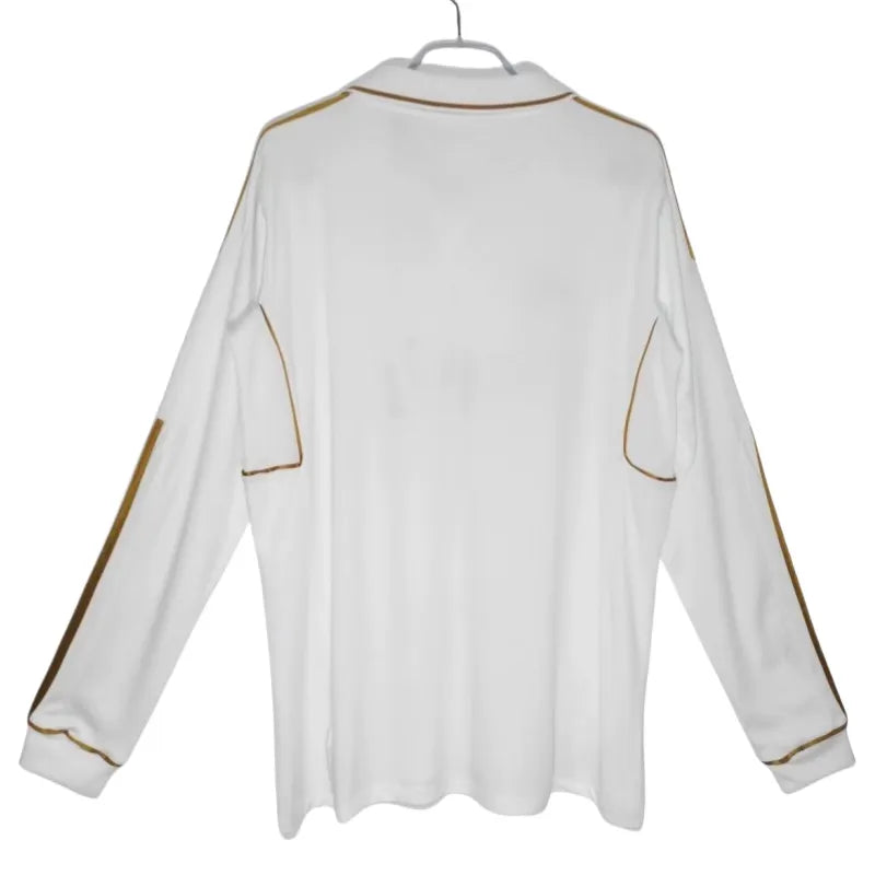 Real Madrid Retro Jersey Home Long Sleeve Shirt 2011-12