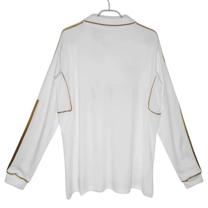 Real Madrid Retro Jersey Home Long Sleeve Shirt 2011-12
