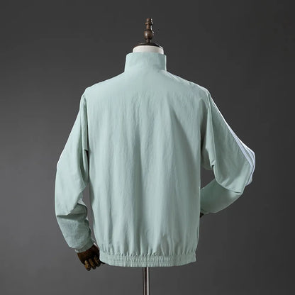 France Reversible Jacket Windbreaker - Blue & Mint Green