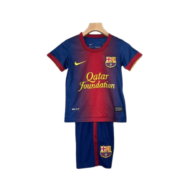 Barcelona 12-13 Home Retro Kids Kits Children Shirt Soccer Jersey