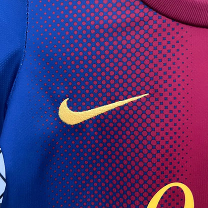 Barcelona 12-13 Home Retro Kids Kits Children Shirt Soccer Jersey
