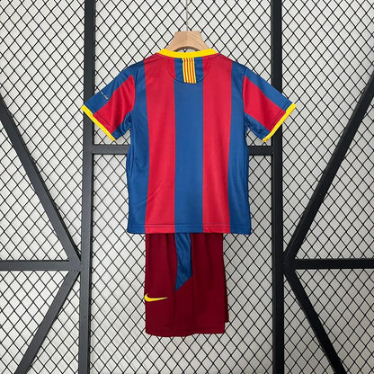 Barcelona 10-11 Home Retro Kids Kit Football Jersey