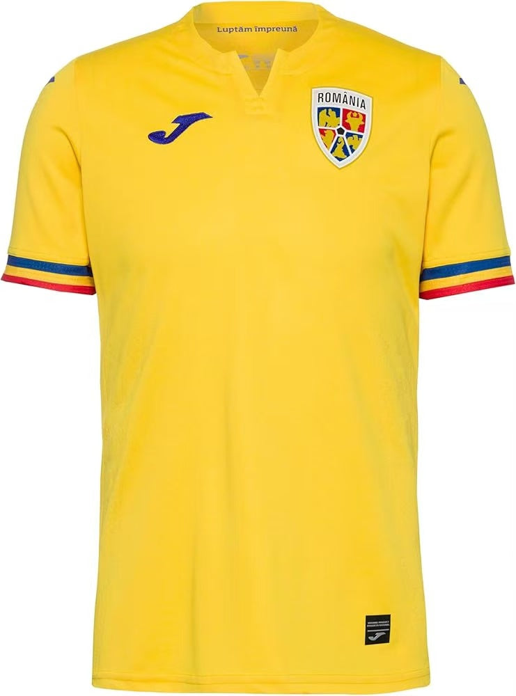Romania Nation Home Soccer Jersey Replica 2024 EURO 2024