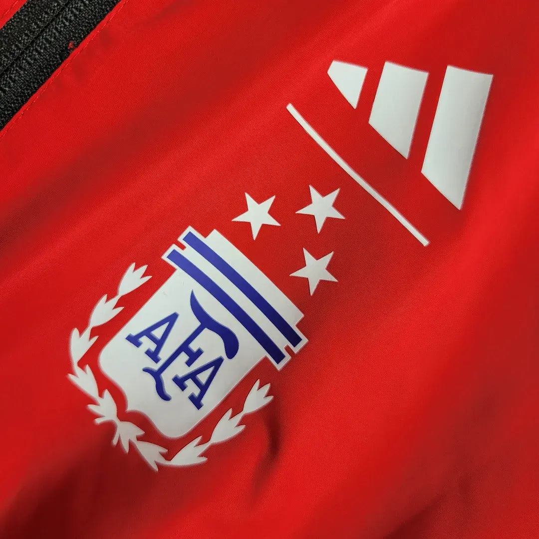 2023/2024 Argentina Reversible Windbreaker(Red-Black)Football Shirt