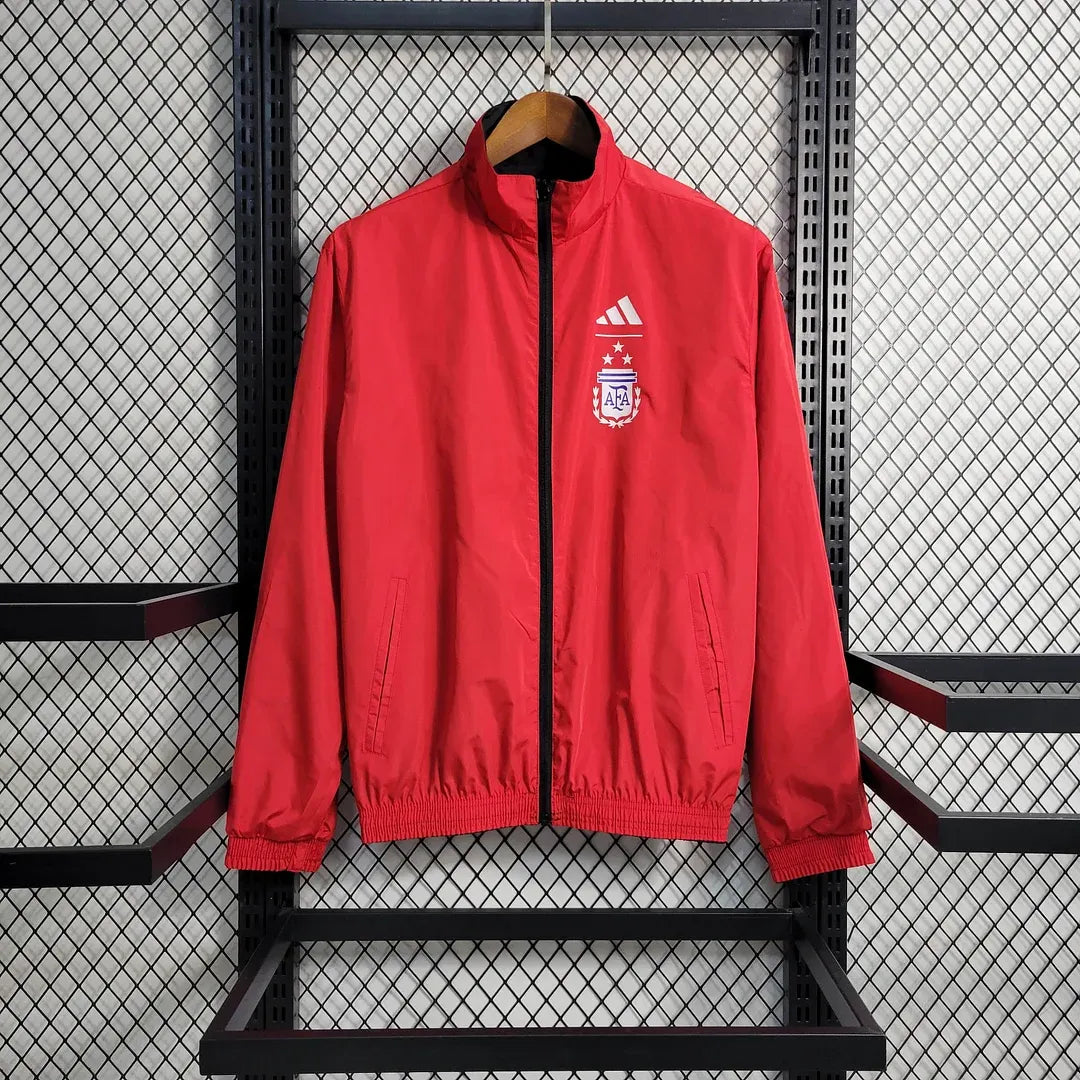 2023/2024 Argentina Reversible Windbreaker(Red-Black)Football Shirt