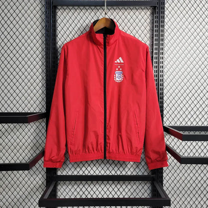 2023/2024 Argentina Reversible Windbreaker(Red-Black)Football Shirt