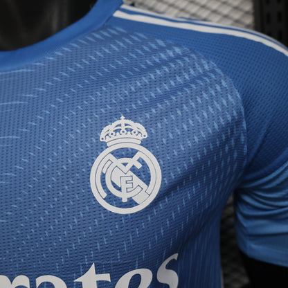 Player Version 25-26 Real Madrid Blue Goalkeeper Jersey